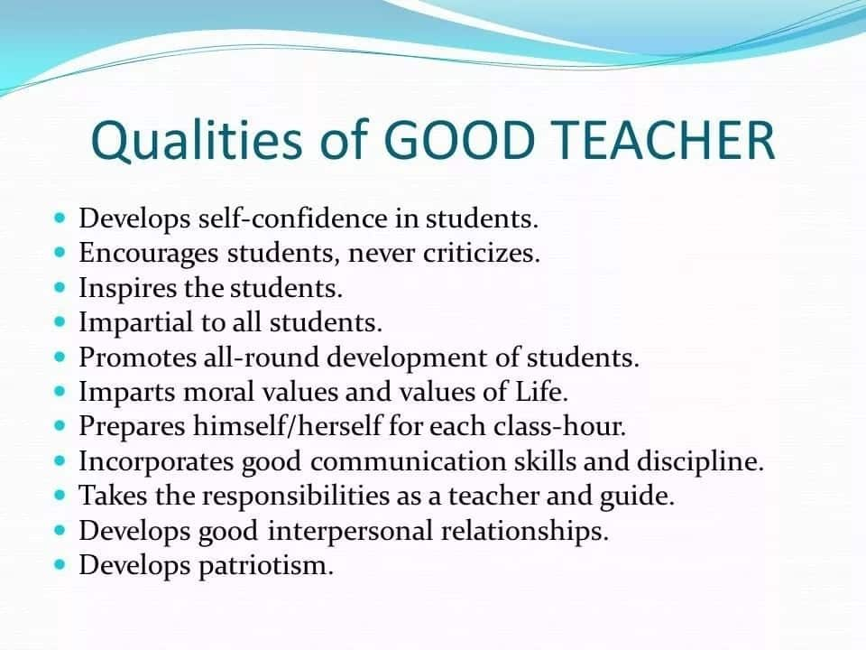 Skills And Qualities Of A Primary School Teacher