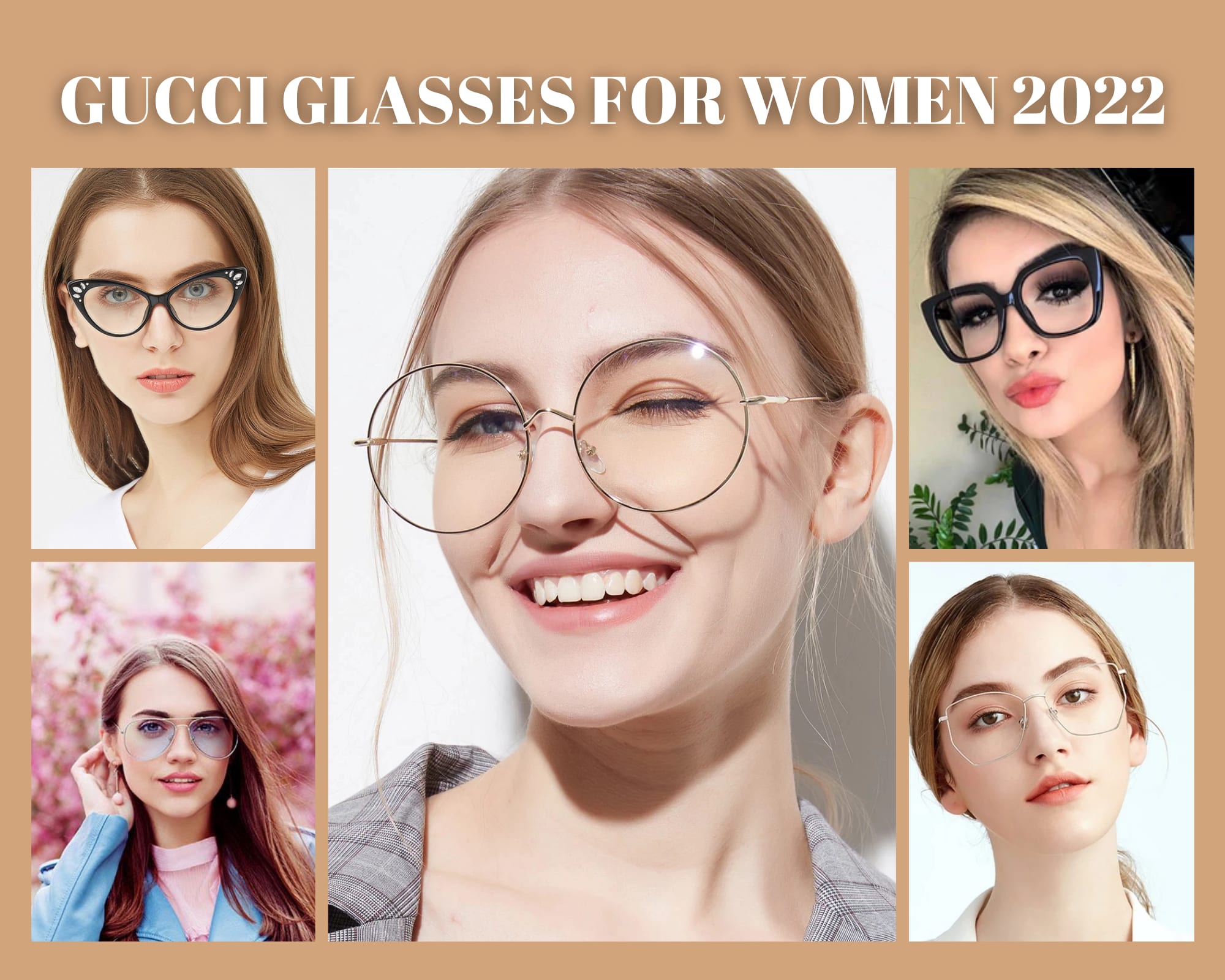 Gucci eyeglasses hot sale on face