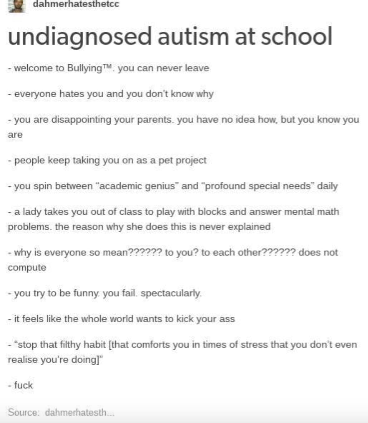 Undiagnosed Autism In Schools | Humans