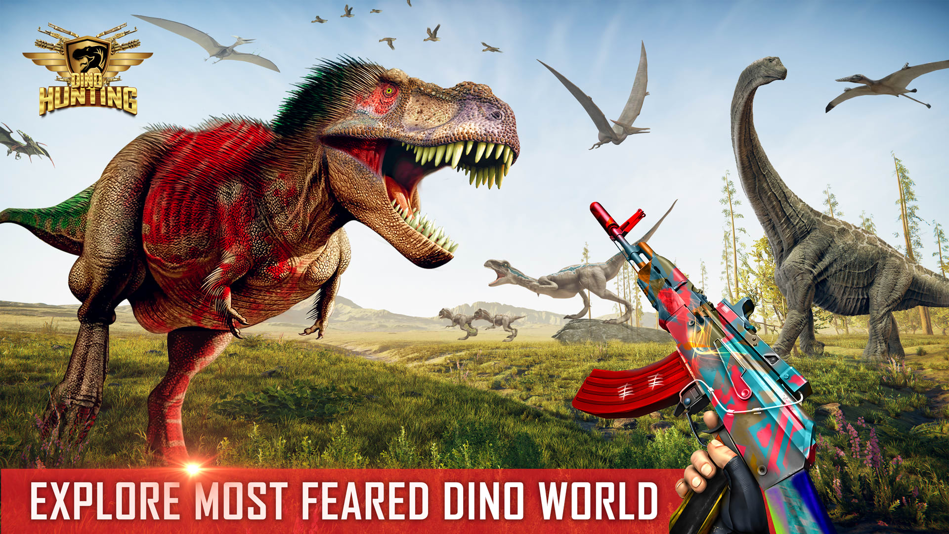 Dino Hunter: Dinosaur Game for Android - Free App Download