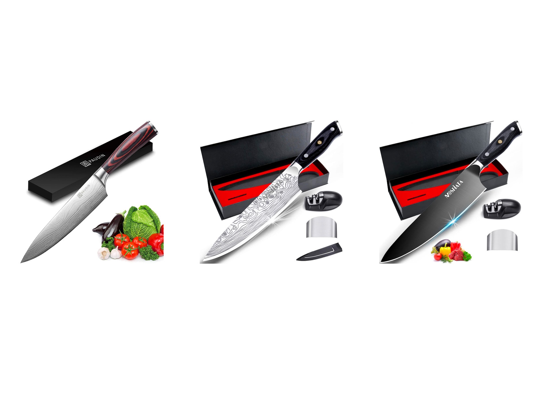 MOSFiATA 8 Super Sharp Professional Chef's Knife with Finger