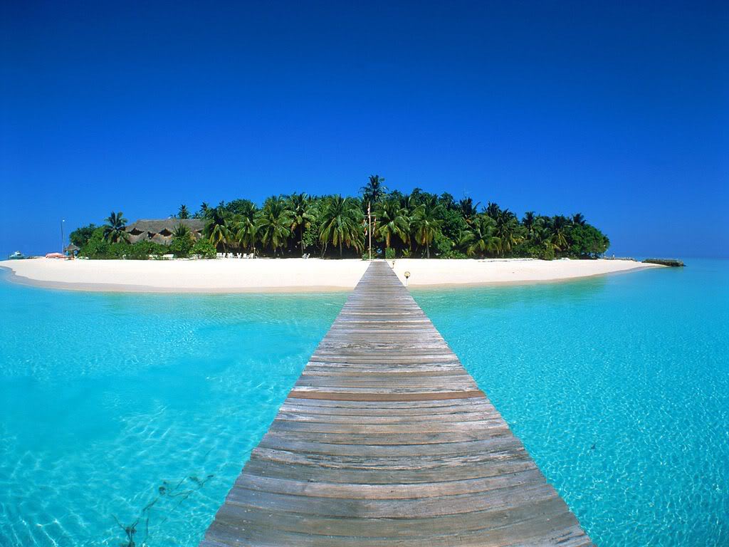 Beach, Pool and Yoga Tote Bag - Island Paradise (Turquoise)