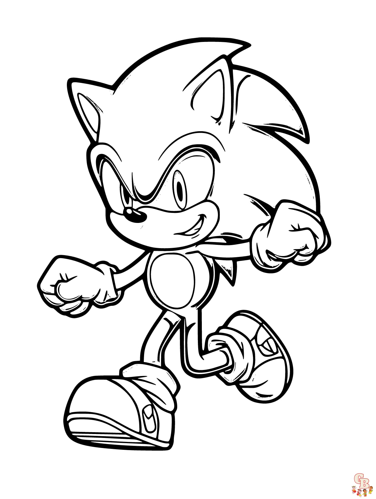 Unleash Your Creativity with Sonic Coloring Pages - GBcoloring | Art