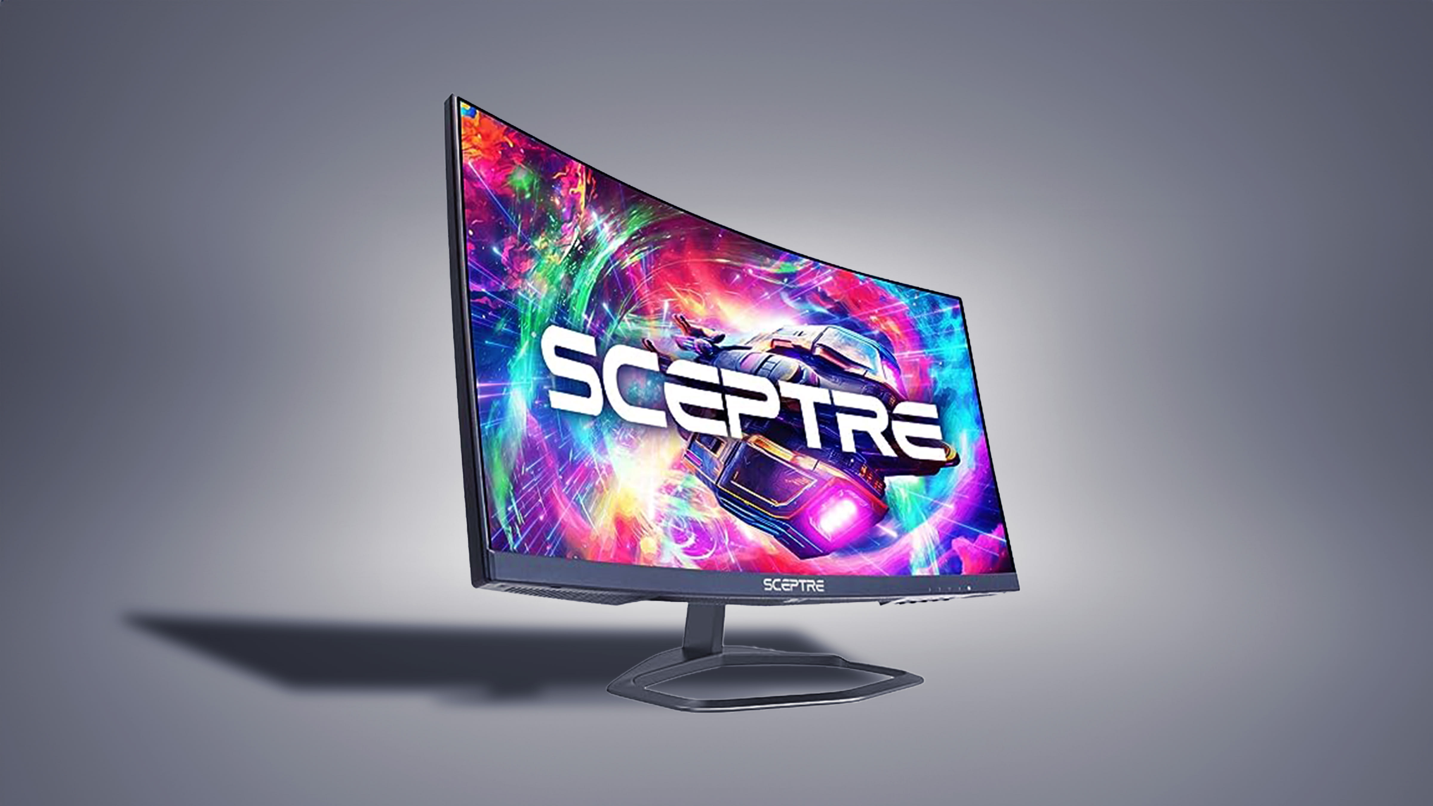 Sceptre Curved 24.5-inch Gaming Monitor up to 240Hz 1080p R1500 1ms  DisplayPort x2 HDMI x2 Blue Light Shift Build-in Speakers, Machine Black  2023