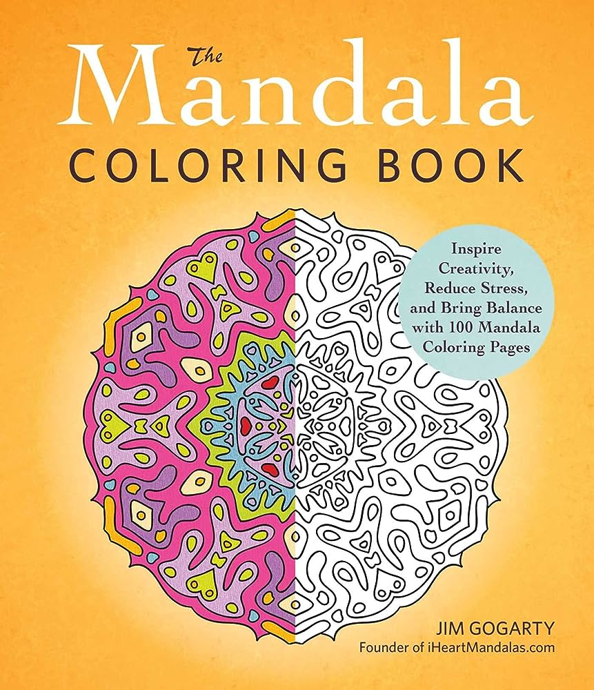 A Large Creative Mandalas Coloring Book: Mandalas Designs for Stress Relief  Coloring Book  Mandala Patterns Images Stress Management For Relaxation  (Paperback)