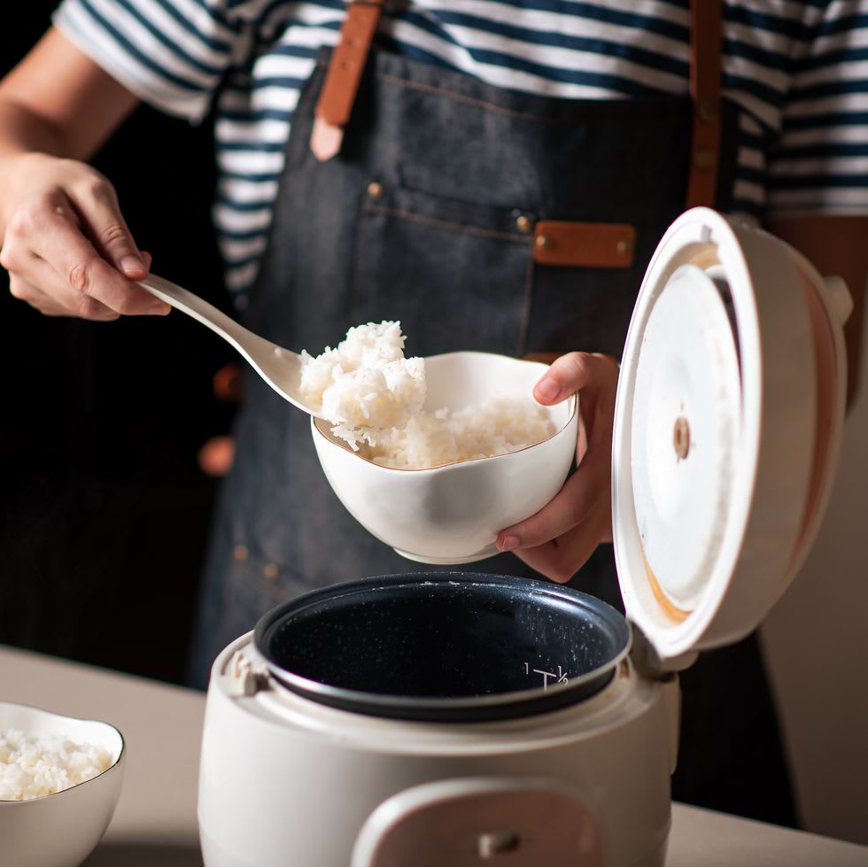 Sakura Advanced Fuzzy Logic Ceramic Rice Cooker (White and Silver)