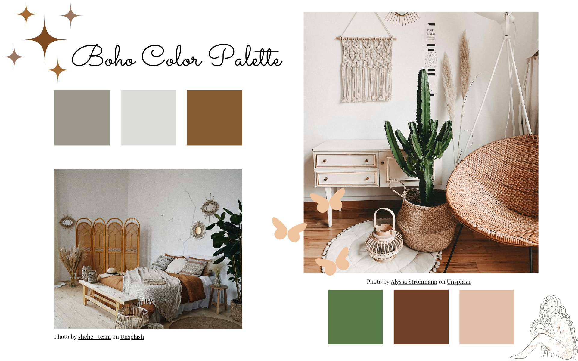 Bohemian Interior Design Color Palette