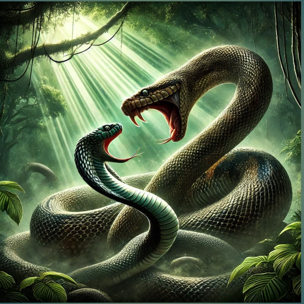 King Cobra vs Python: Lessons in Power Struggle That Can Change Our Lives |  Education, image size:1024x1024