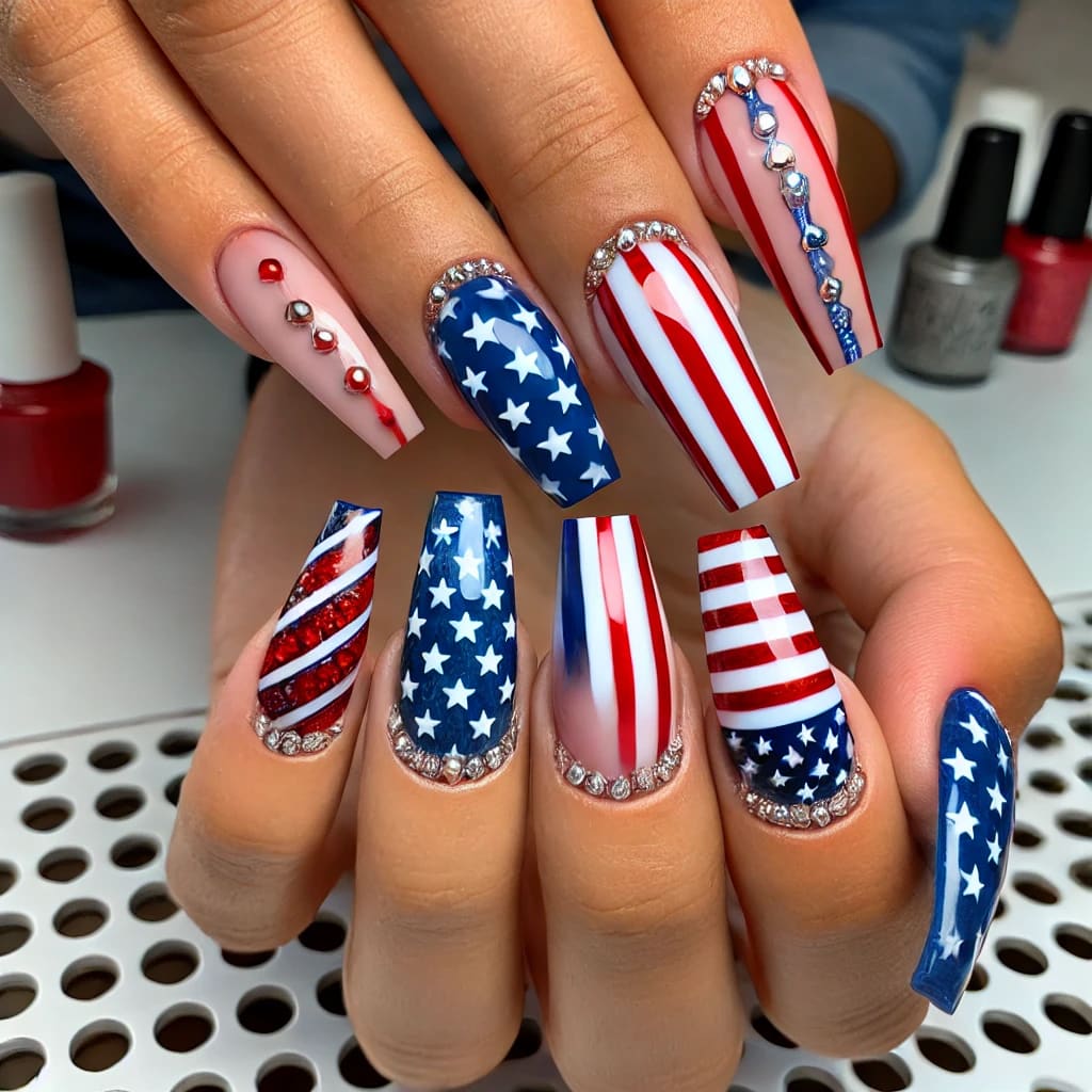 Futuristic Stiletto Nails 2025