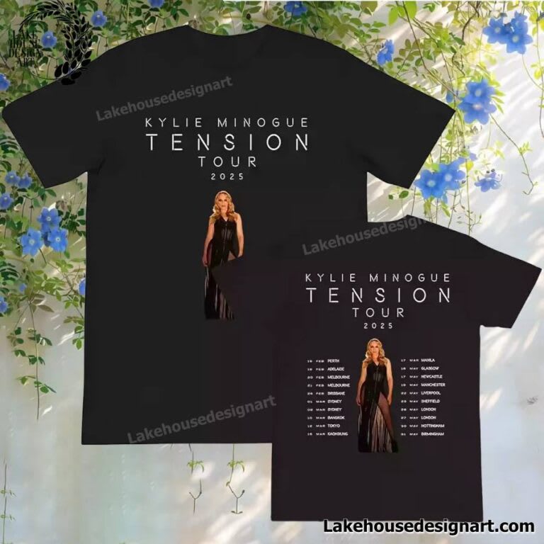 Kylie Minogue Tension Tour 2025 VIP グッズ Kylie Minogue Tension Tour 2025 Unisex T-Shirt Size S-5XL | eBay