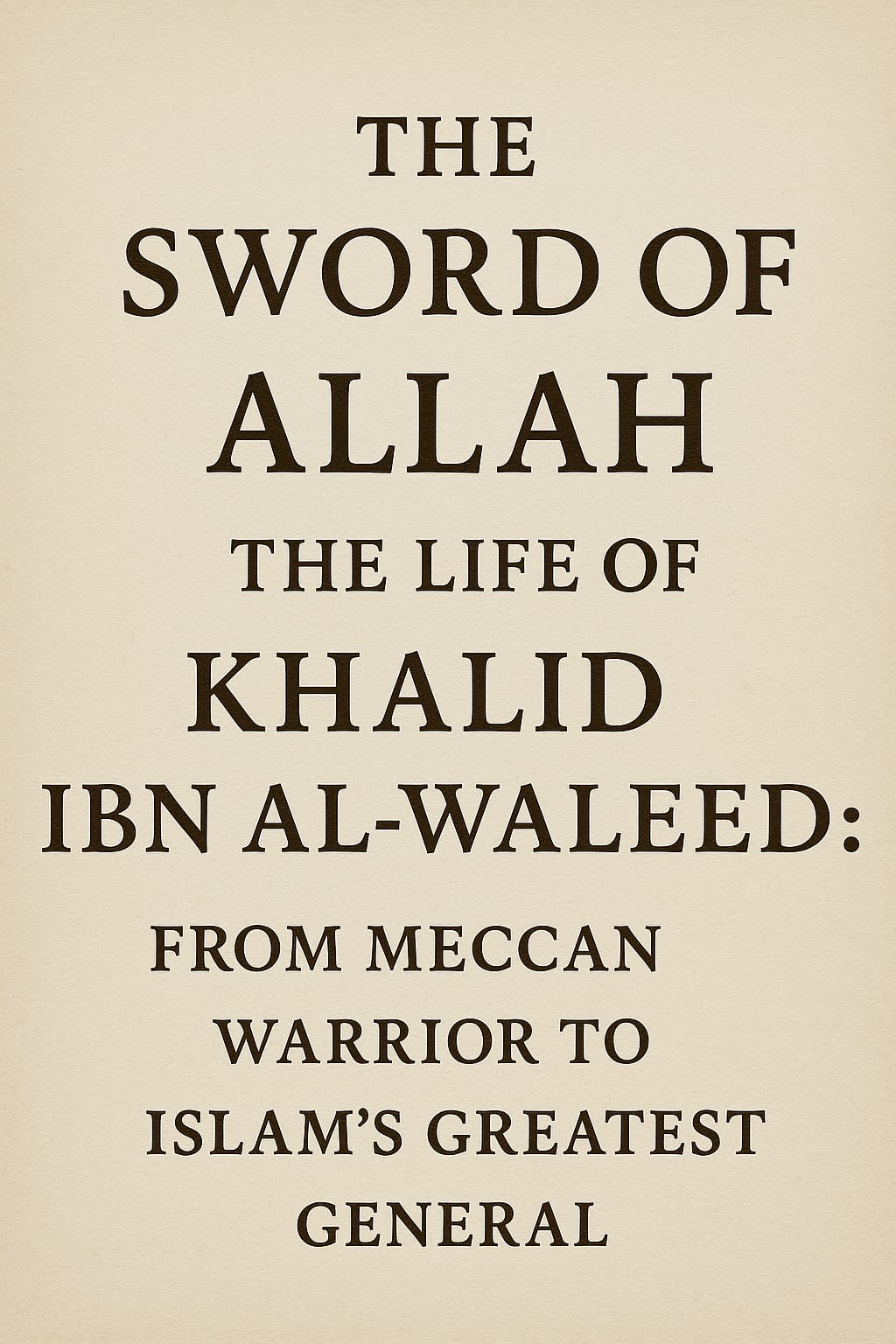 Khalid ibn al-Waleed: The Unbreakable Commander | History, image size:1024x1536