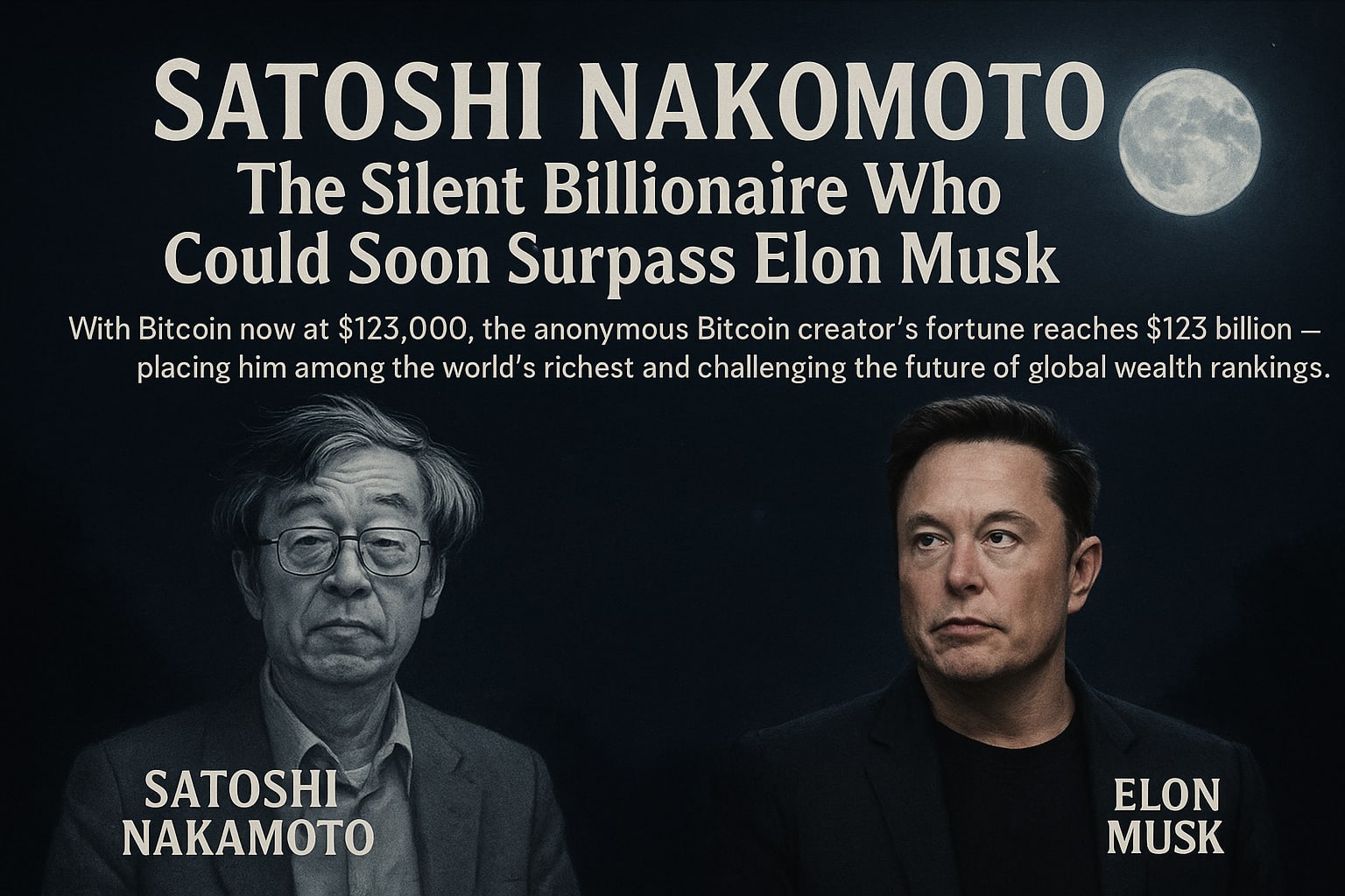 Satoshi Nakamoto: The Silent Billionaire Who Could Soon Surpass Elon Musk |  Journal