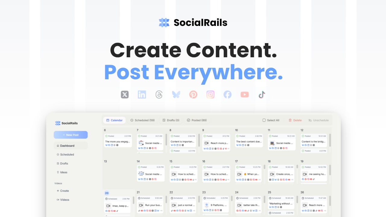 SocialRails - Create content, post everywhere