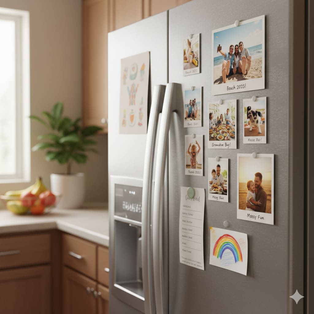 How to Display Travel Photos Creatively with Fridge Magnets