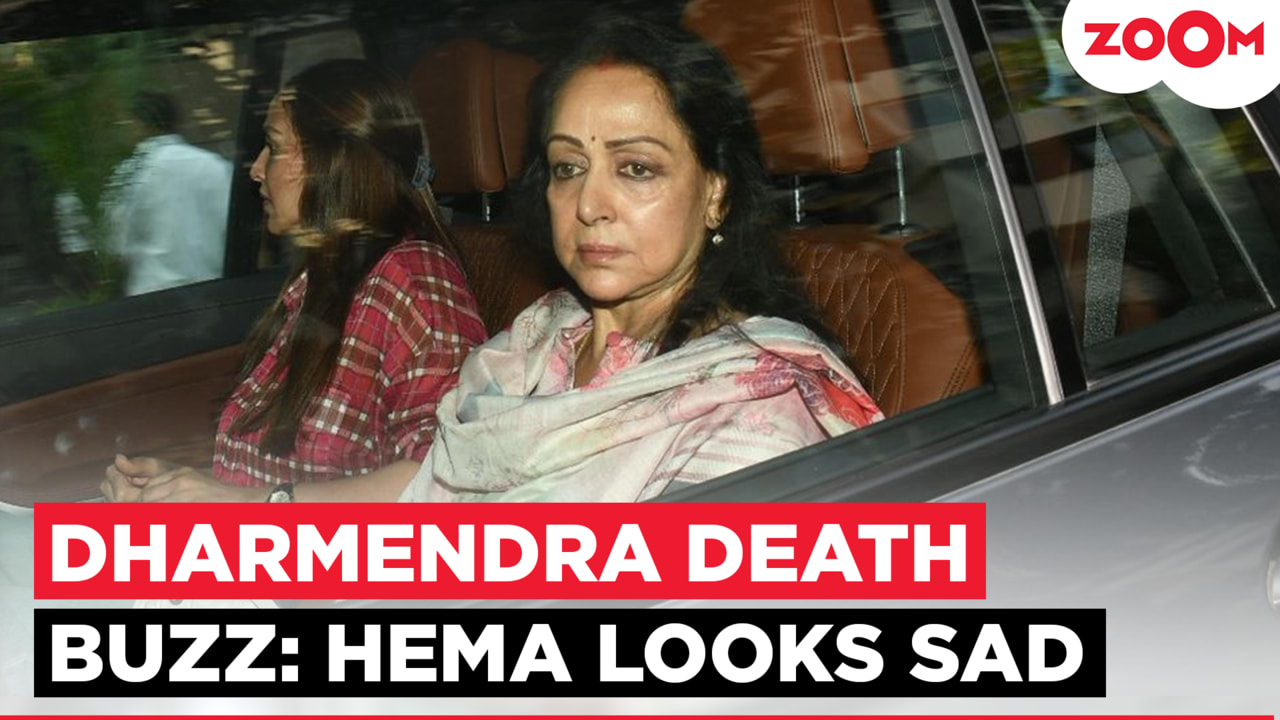 After Denying Death Rumours, Hema Malini Visits Dharmendra, Looks Visibly  Heartbroken | Humans, image size:1280x720
