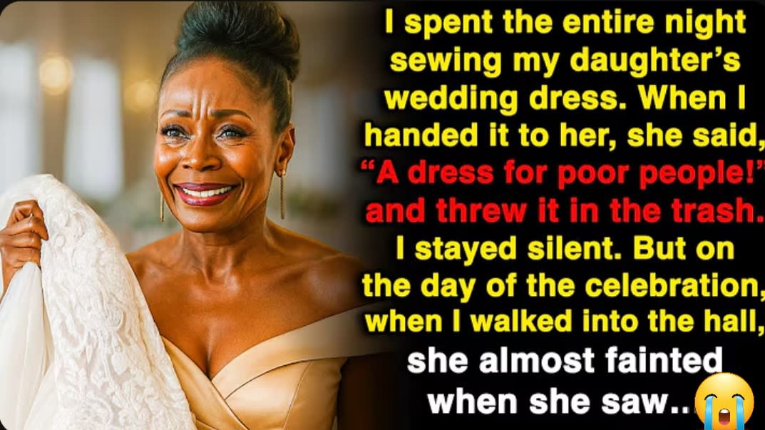 “A dress for poor people!” my daughter said. But at the party, when I walked in, she fainted...