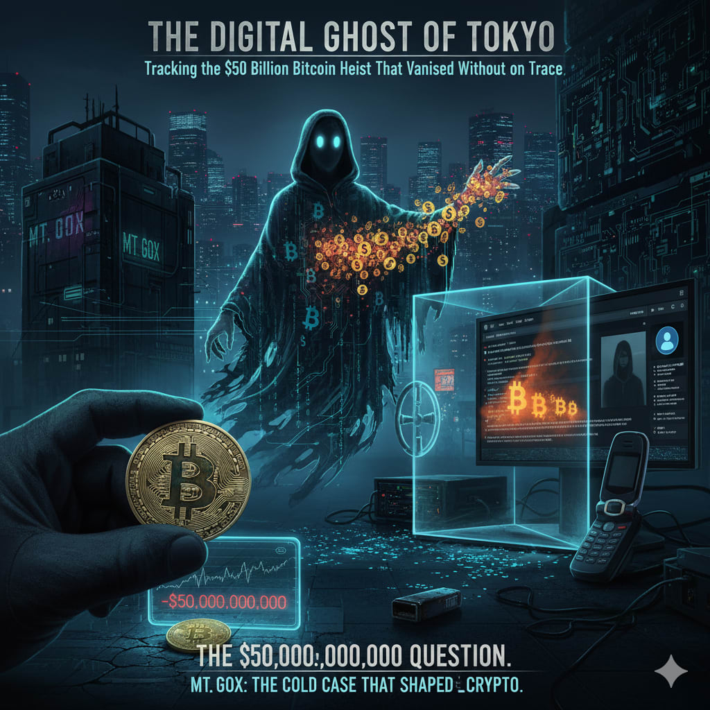 👻 The Digital Ghost of Tokyo: Tracking the $50 Billion Bitcoin Heist That  Vanished Without a Trace | Criminal