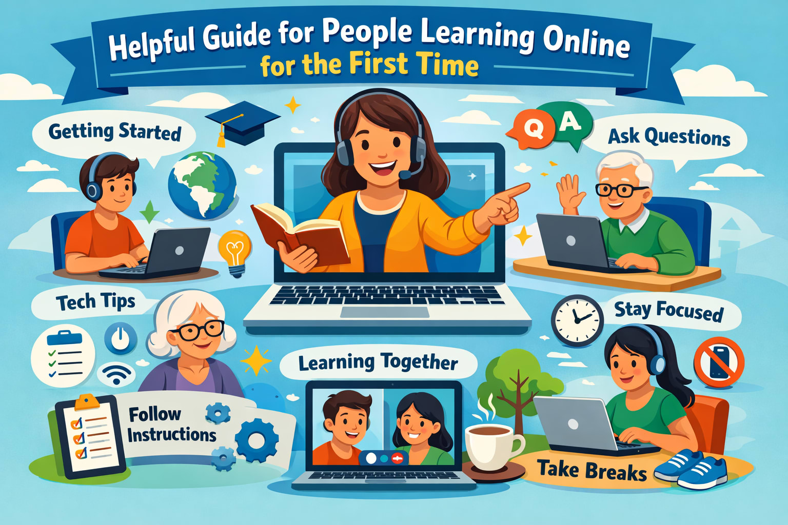 Helpful Guide for People Who Are Learning Online for the First Time ...