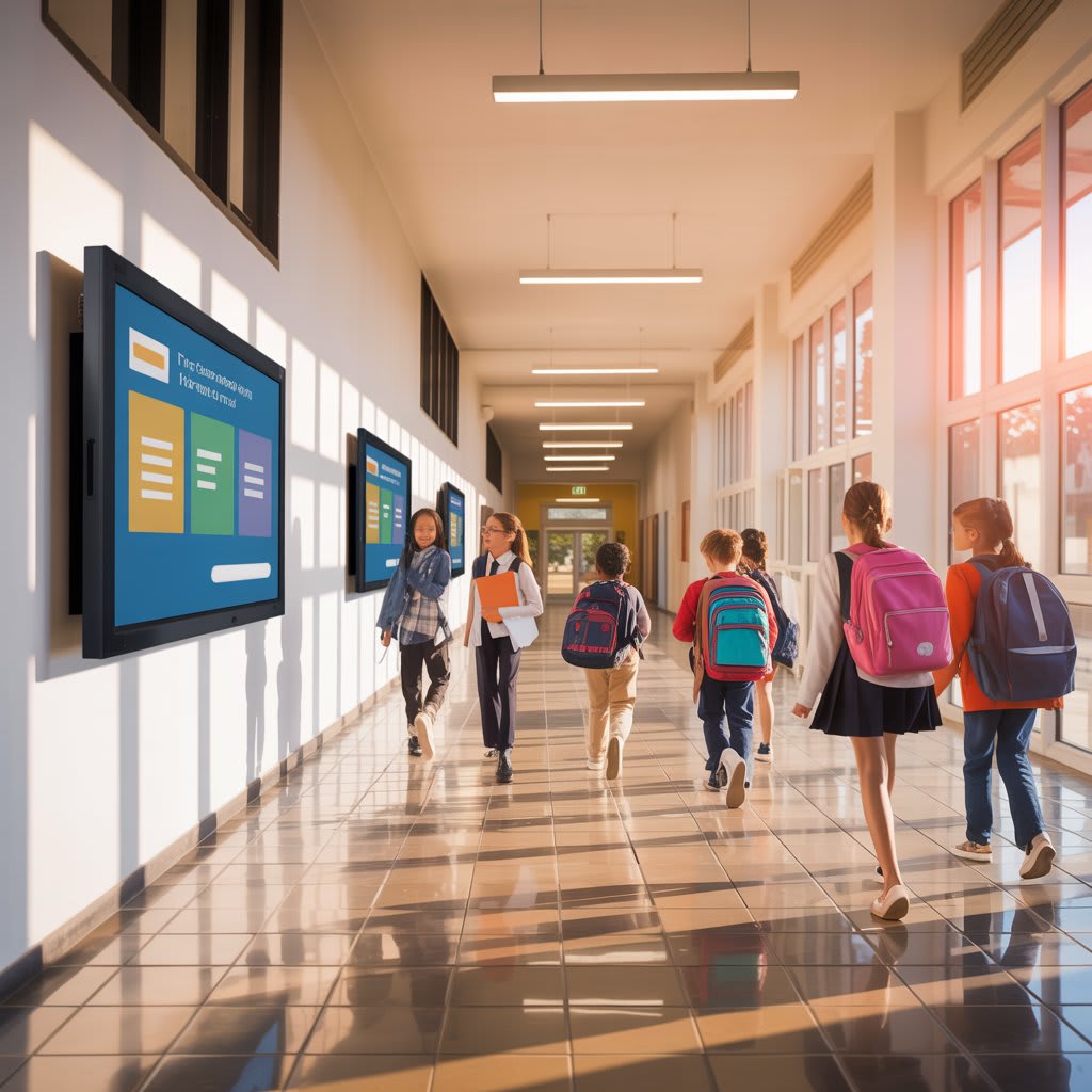 Digital Signage Solutions Supporting Communication in Schools
