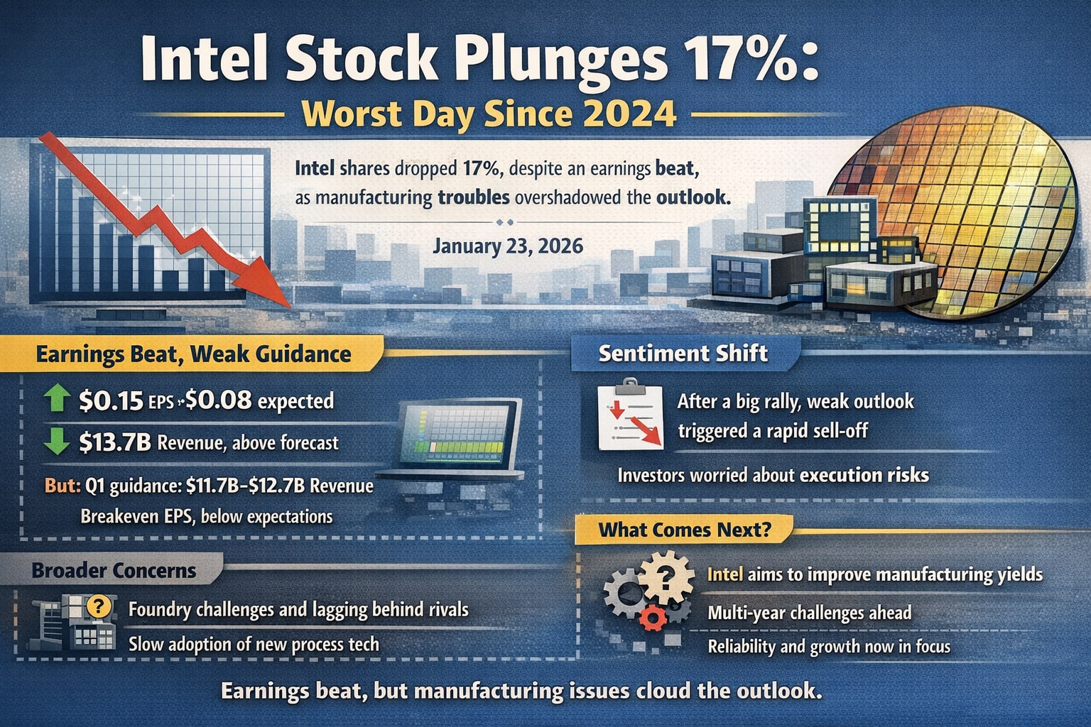 Intel stock drop 17% | Trader