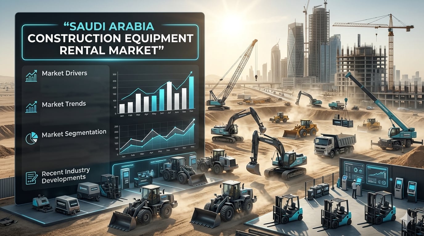 Saudi Arabia Construction Equipment Rental Market: Infrastructure Boom, Cost Efficiency & Growth Outlook