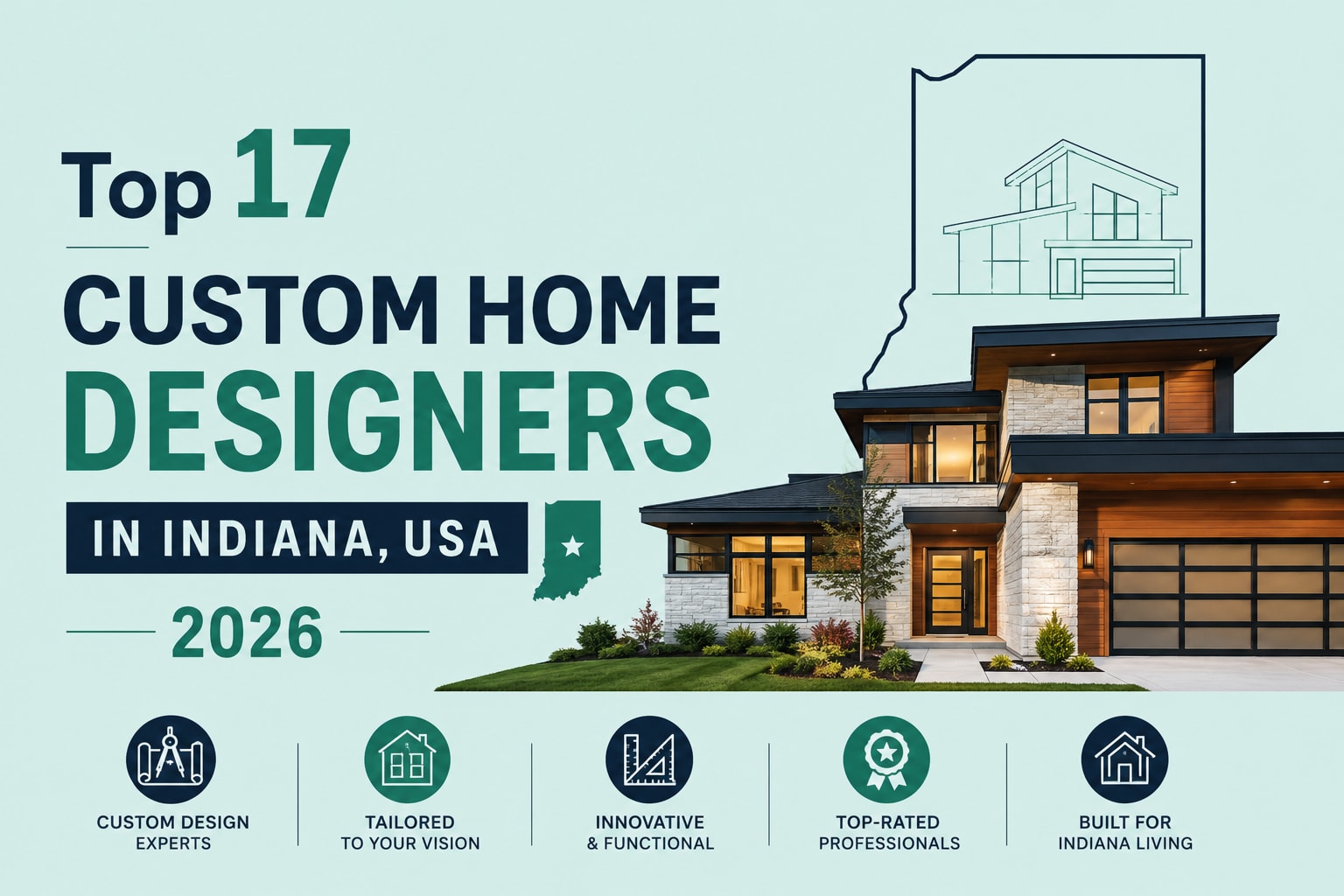 Top 17 Custom Home Designers in Indiana, USA 2026