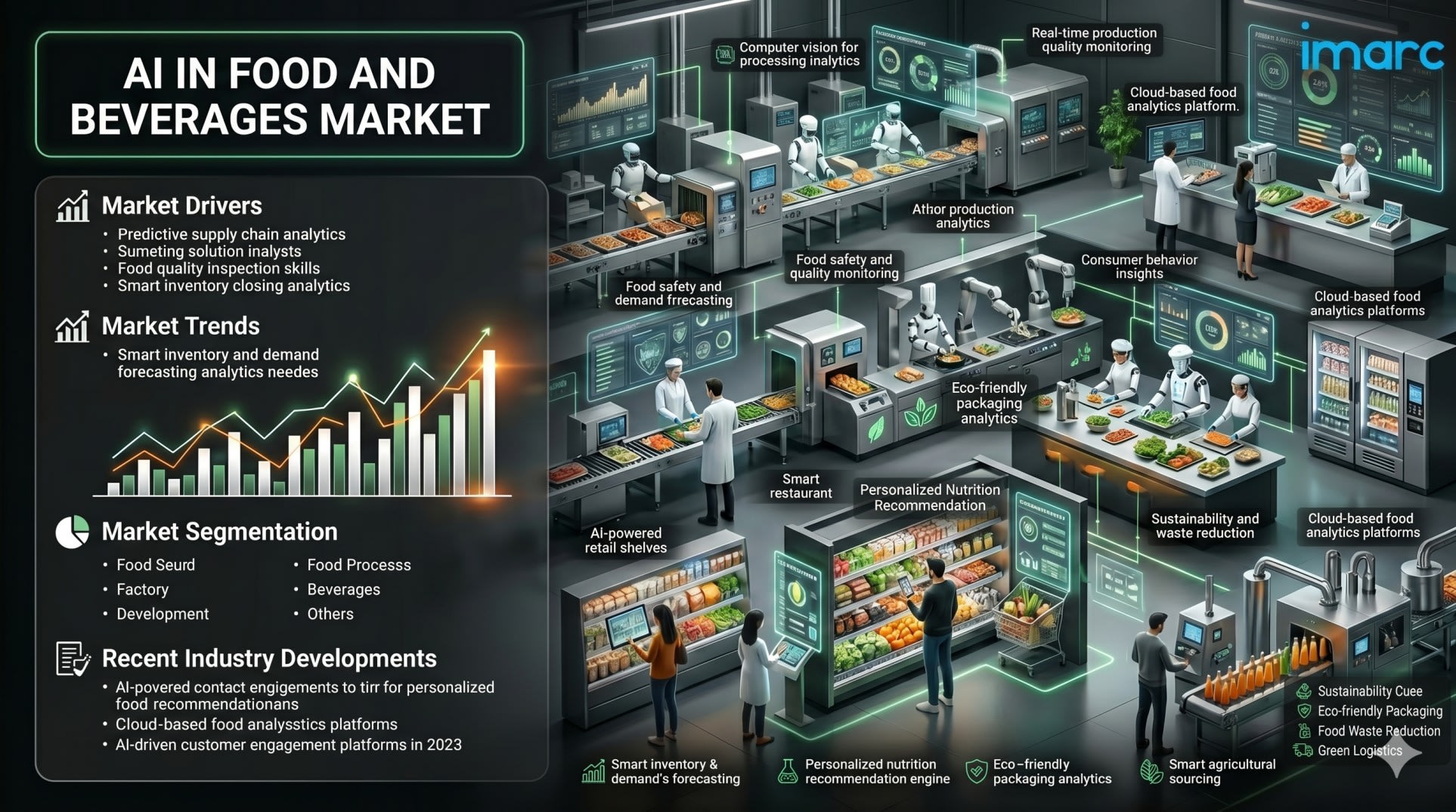 AI in Food and Beverages Market Trends: Smart Manufacturing, Automation & Forecast to 2034