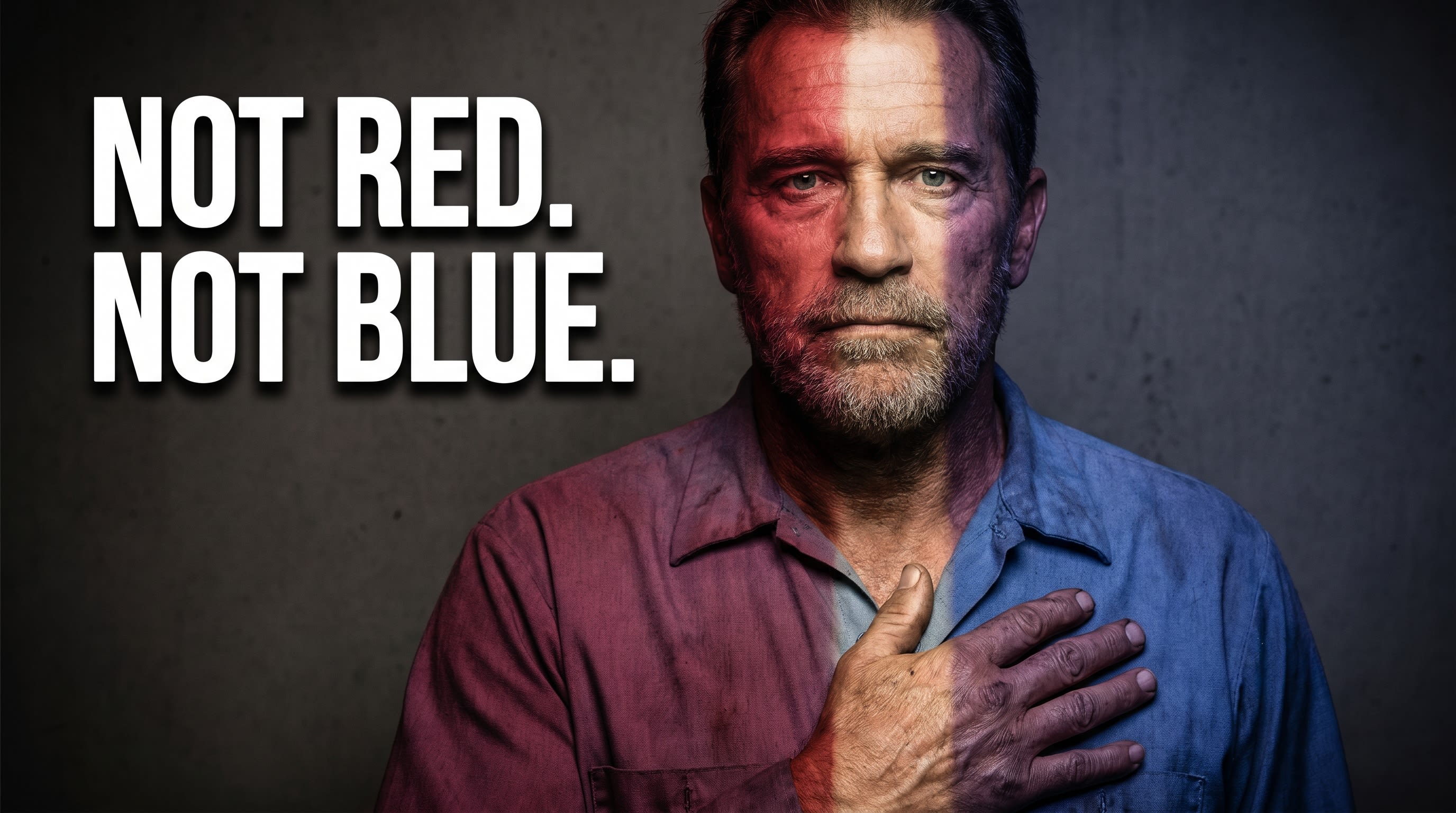Not Red. Not Blue.