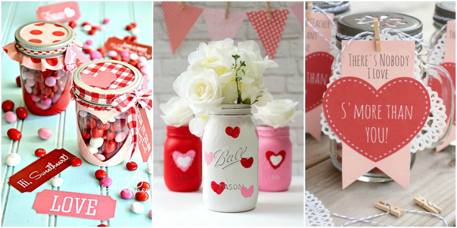 Pink Vintage-Look Mason Jars - Mason Jar Crafts Love