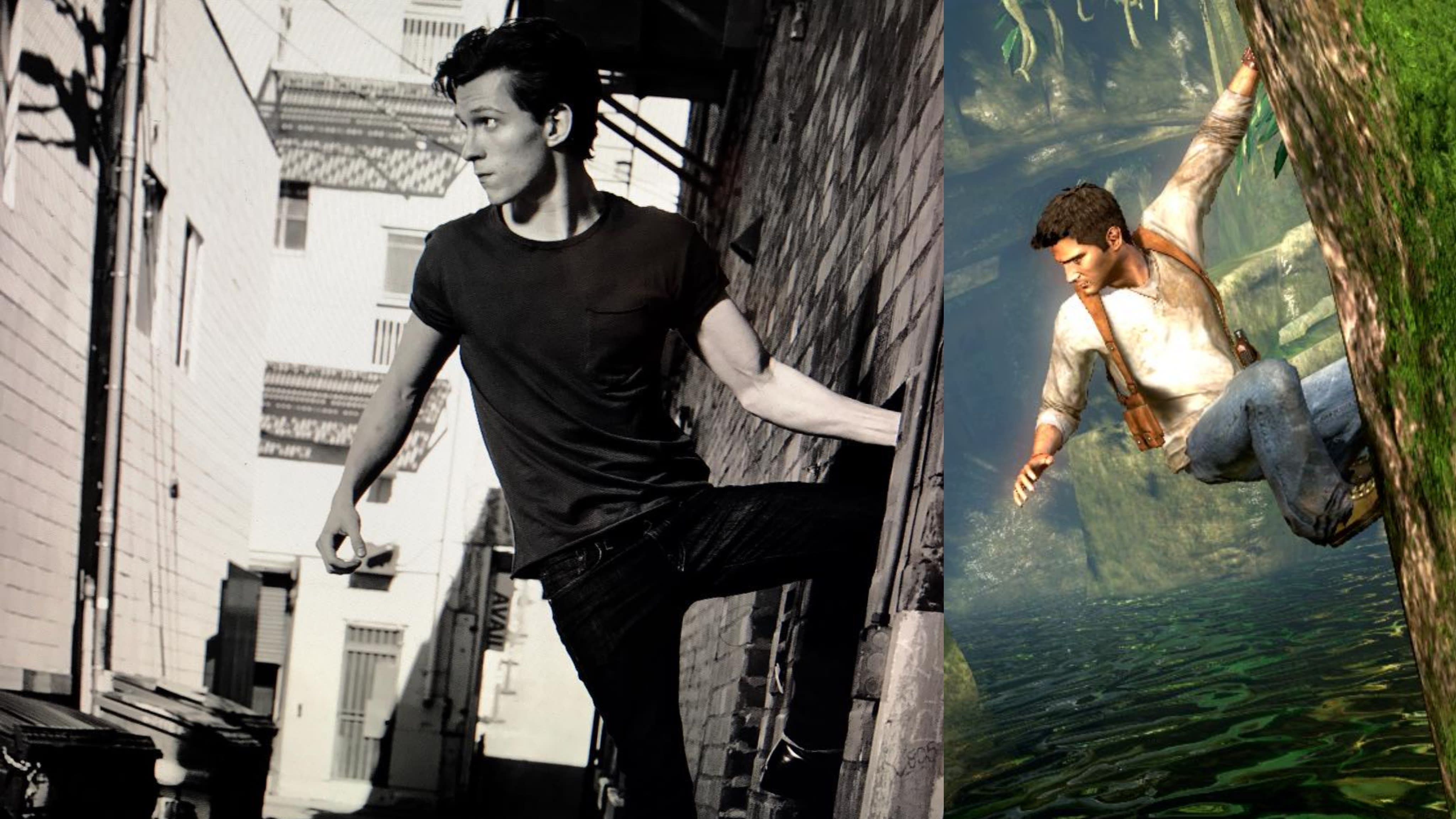 Here's a first look at Tom Holland as Nathan Drake in the Uncharted movie