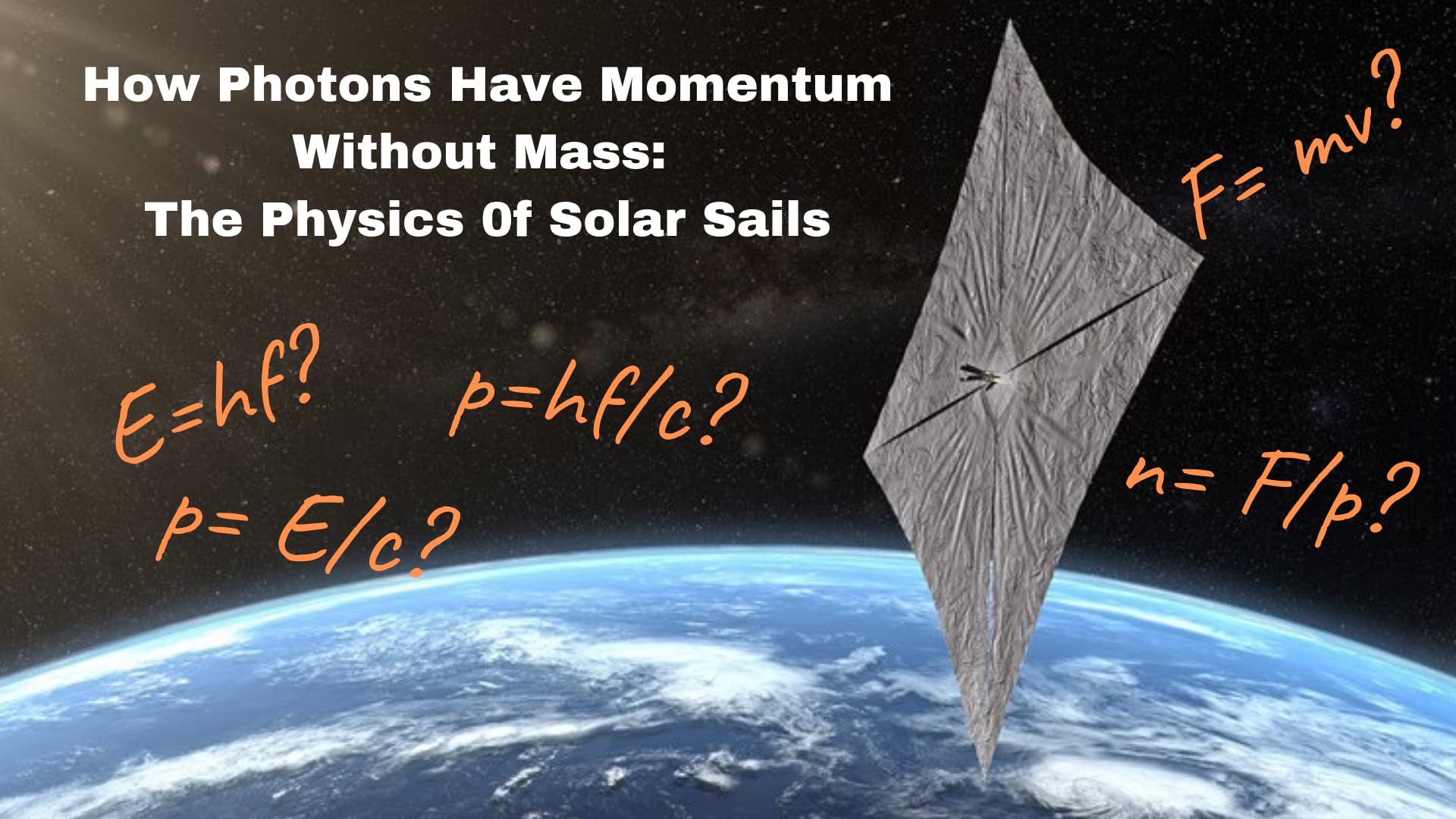 The Physics of Solar Sails. How Photons Have Momentum Without Mass