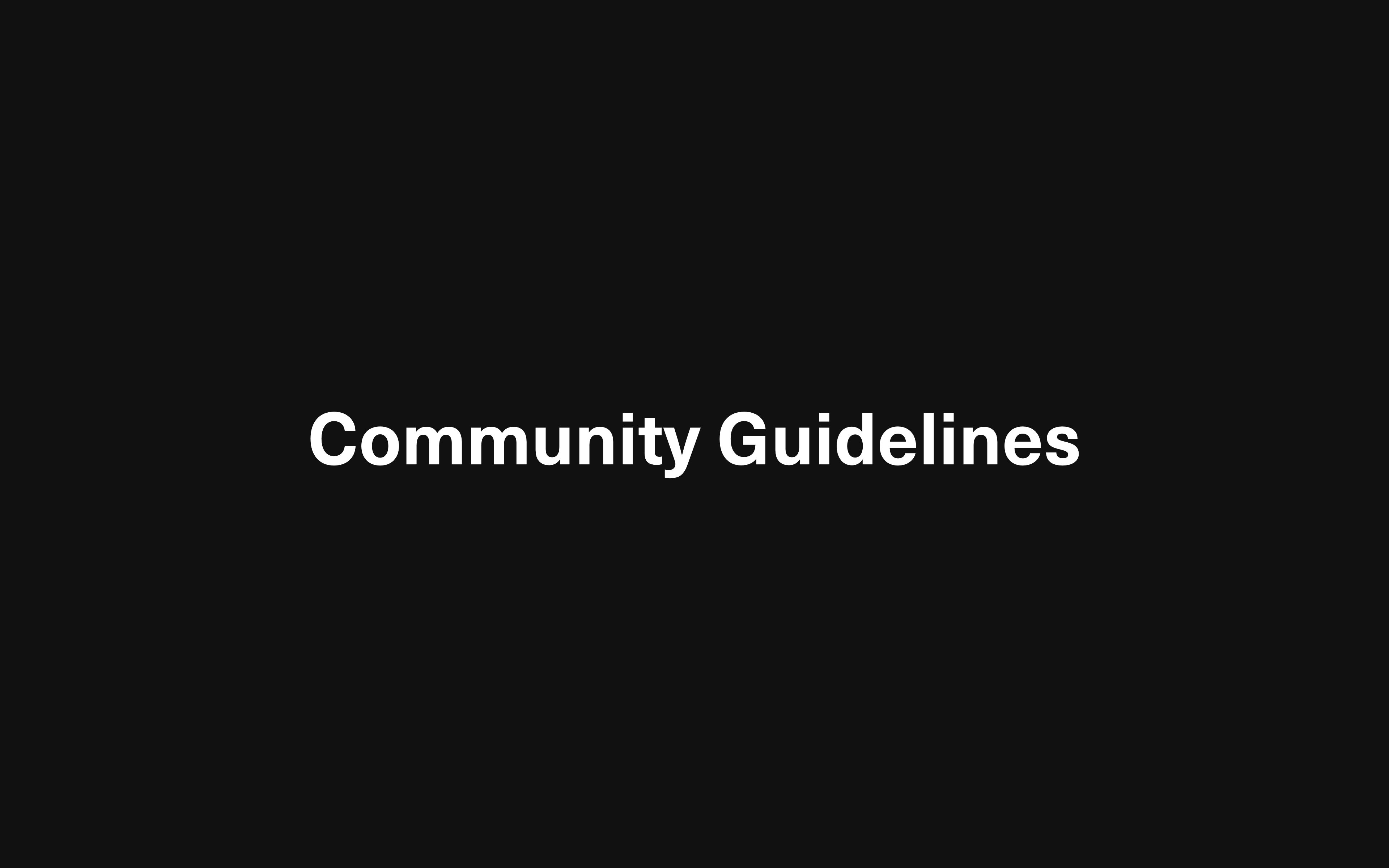 Violating community guidelines. Community guidelines.