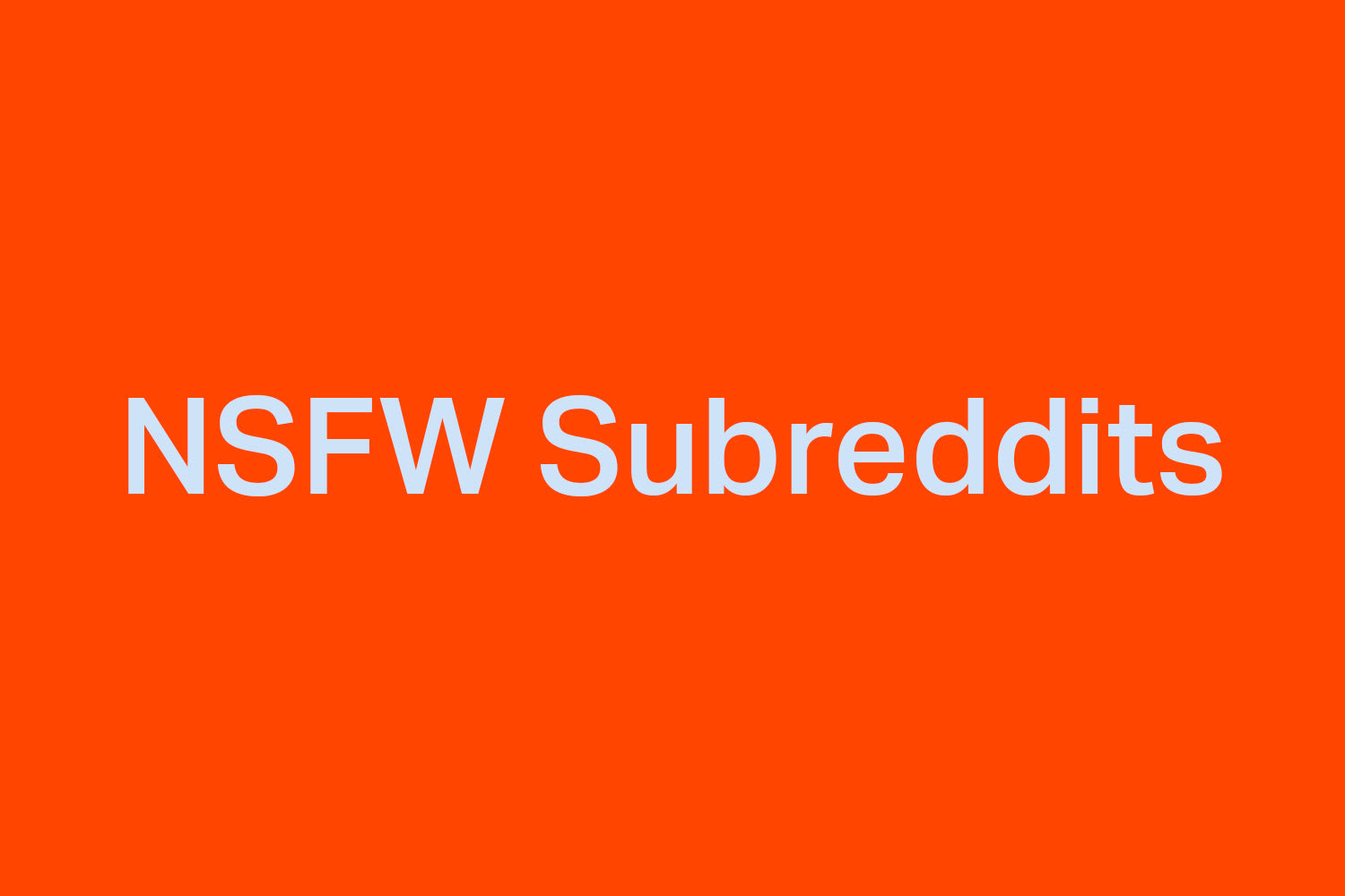 Most Popular NSFW Subreddits Filthy photo pic