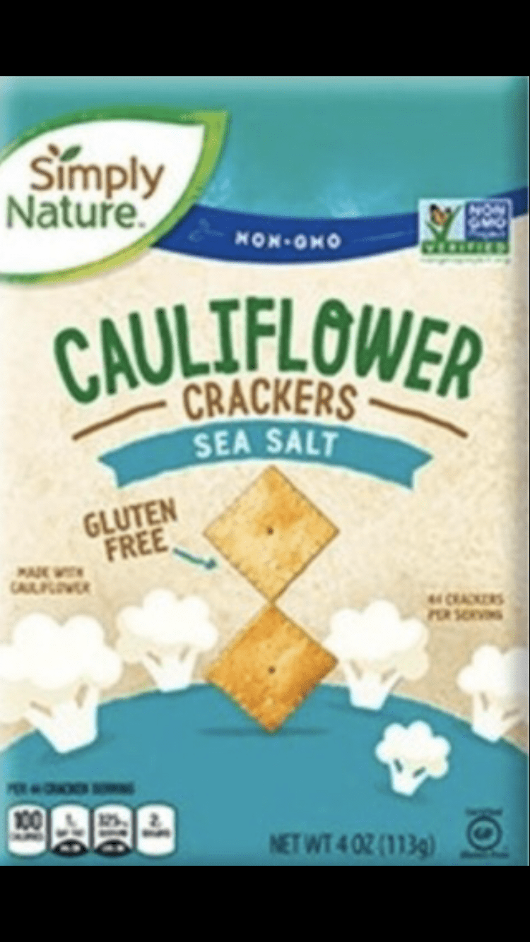 Cauliflower crackers are a healthy alternative