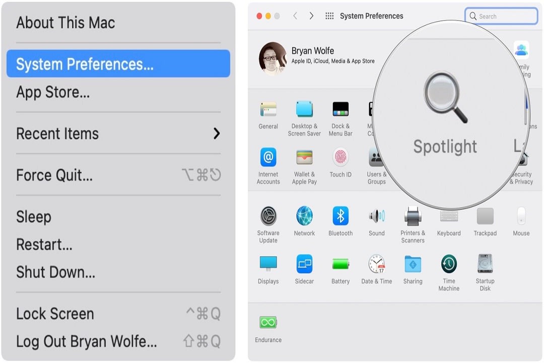 spotlight search shortcut mac