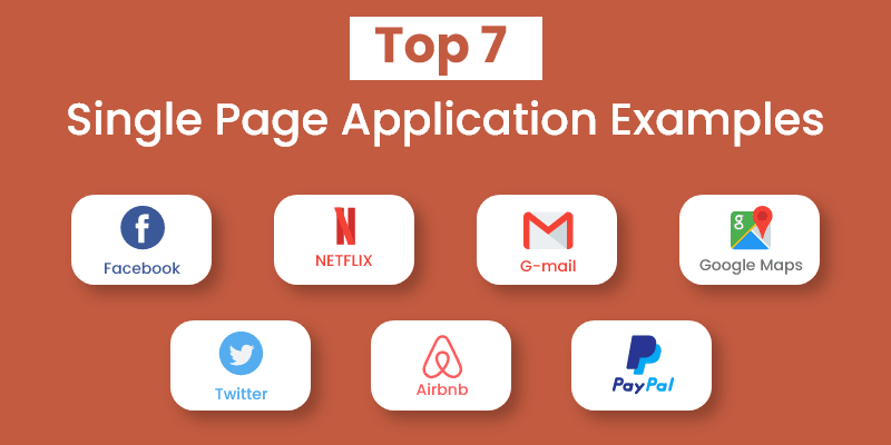 single page application example websites