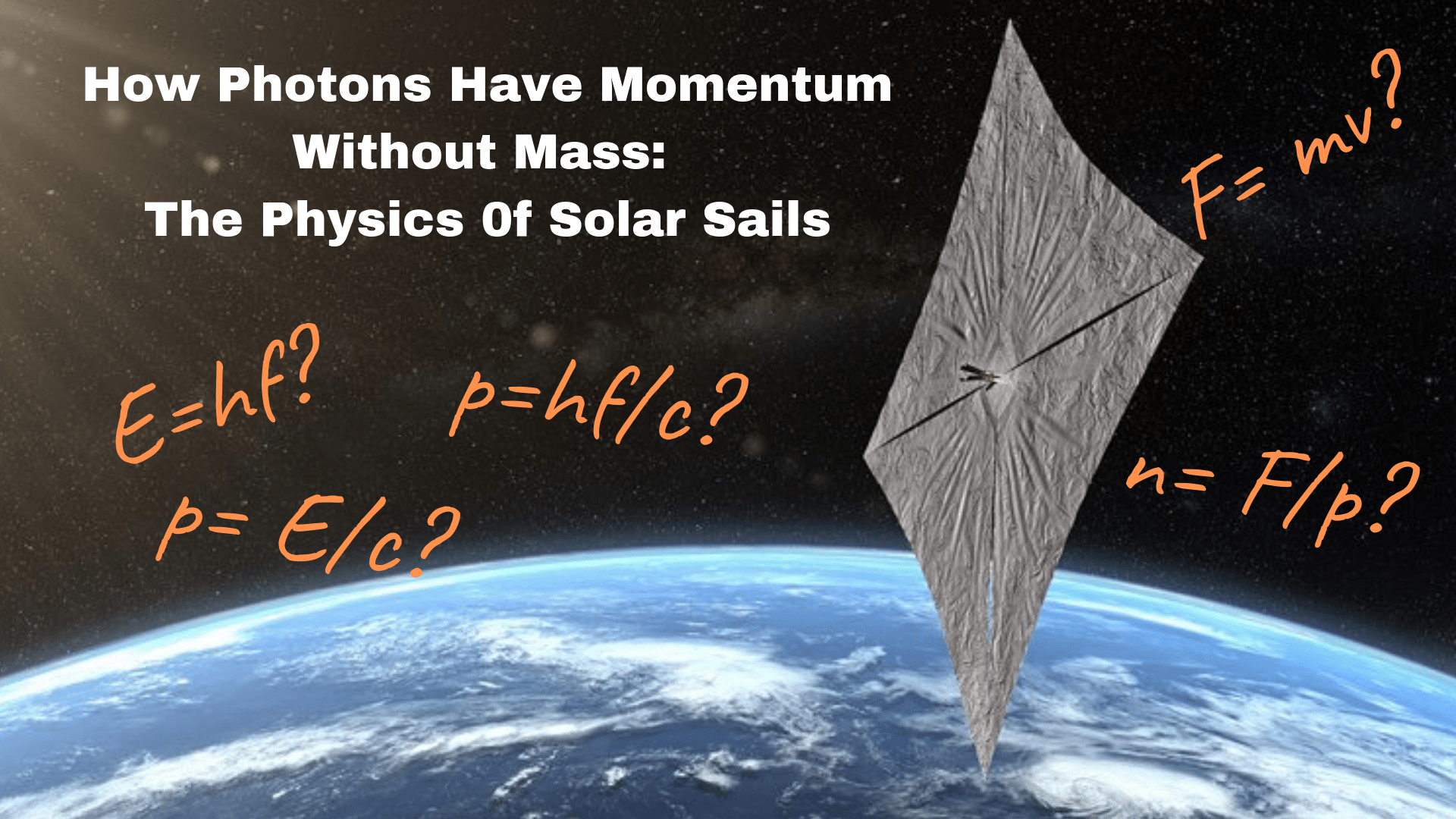 The Physics of Solar Sails. How Photons Have Momentum Without Mass