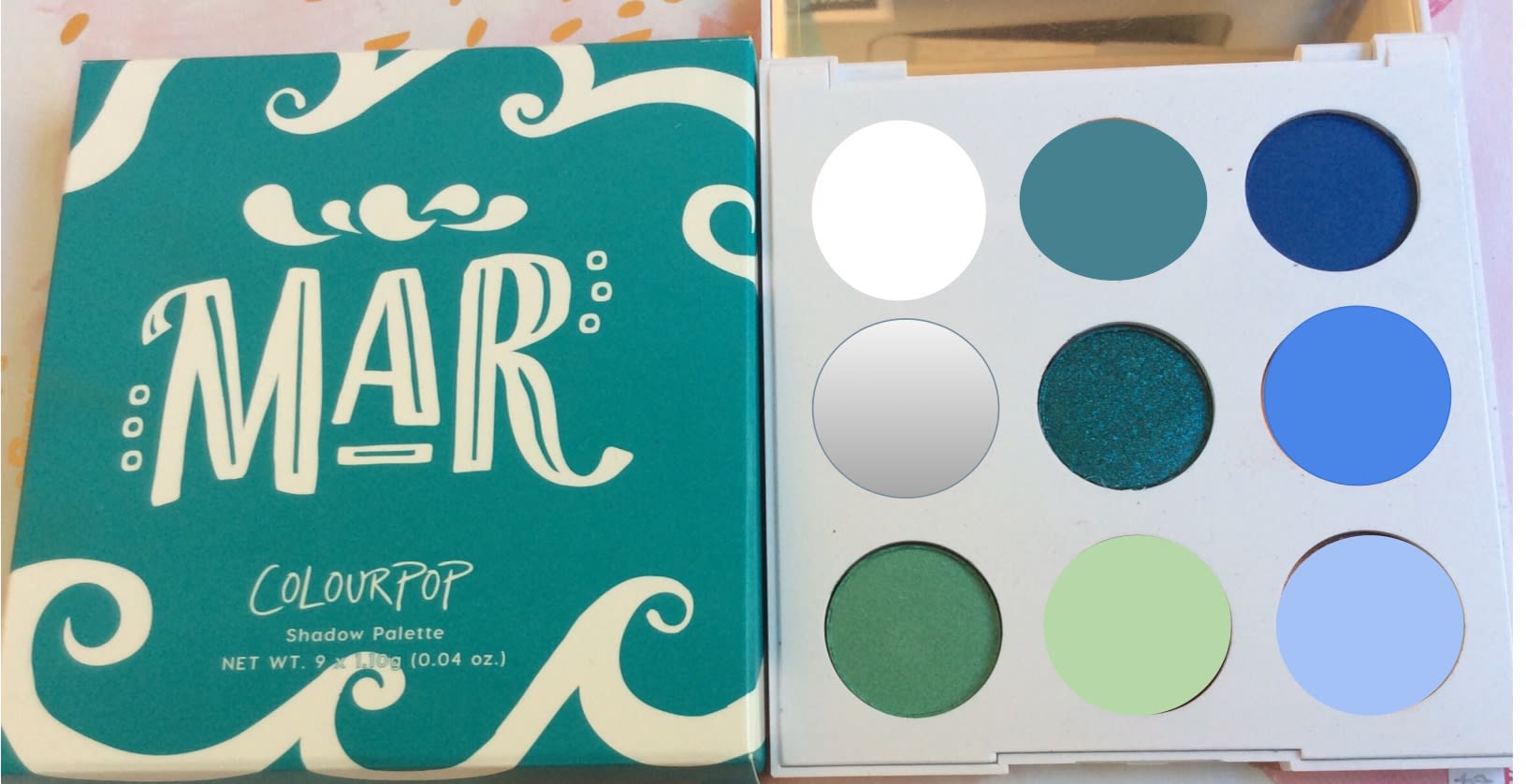 teal eyeshadow palette