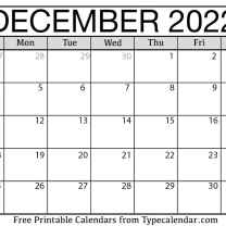 December Calendar
