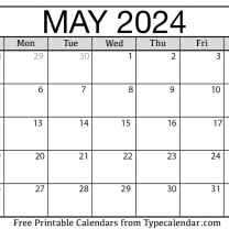 May 2024 Calendars