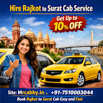 Rajkot to Surat Cab Book Instant at Best Price