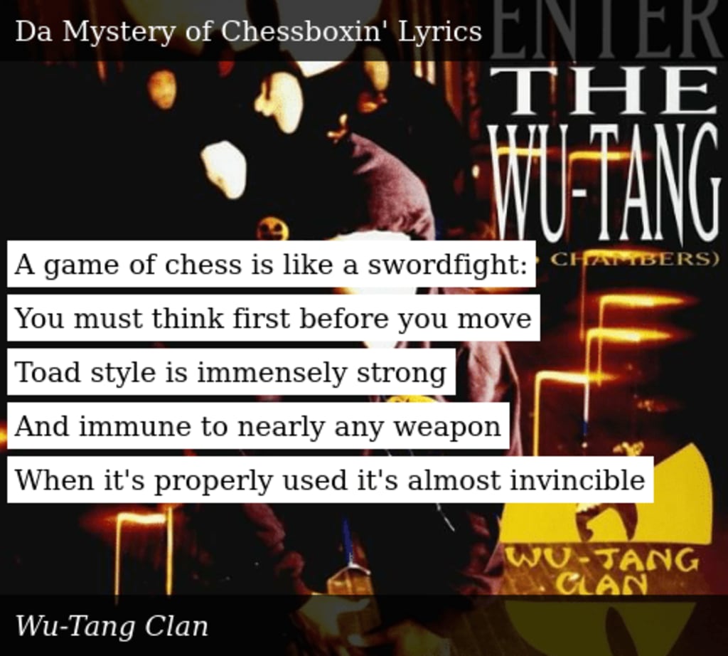 Wu-Tang Clan – Da Mystery of Chessboxin' Lyrics