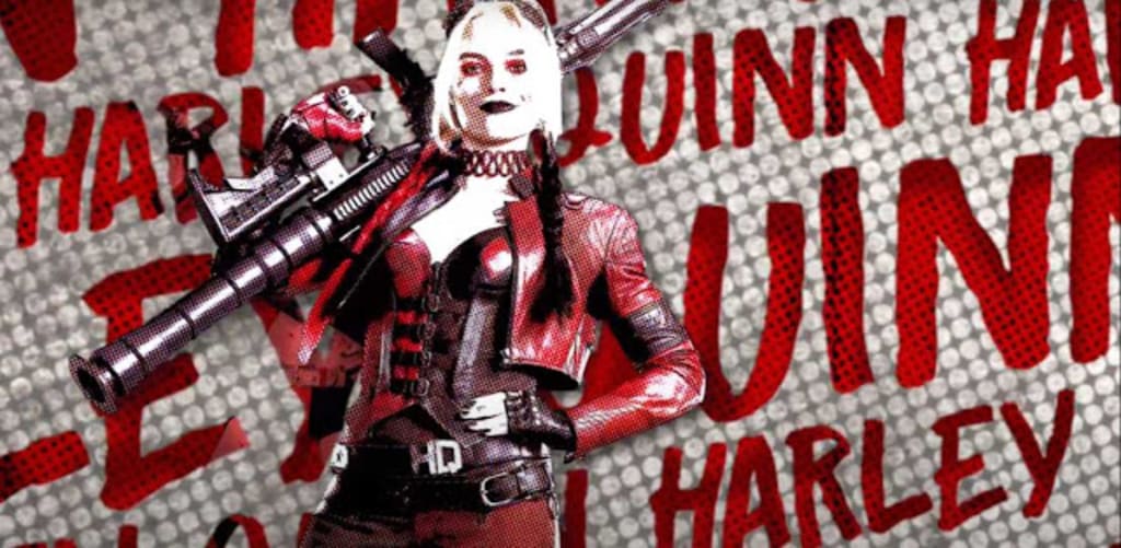 Margot Robbie Harley Quinn Red Dress in Movie The Suicide Squad