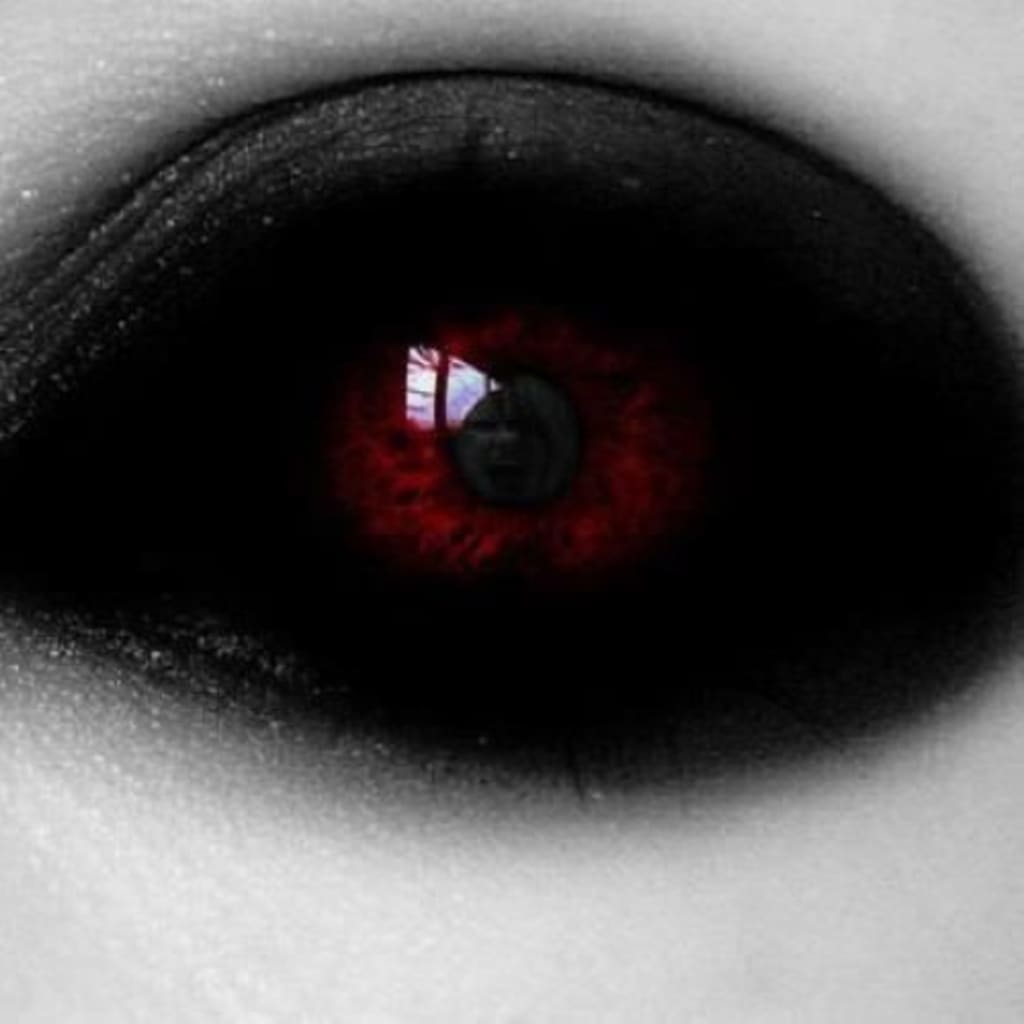 Red white eye. Склеральные линзы черный демон. Чёрные глаза с красными зрачками. Черные демонические глаза.