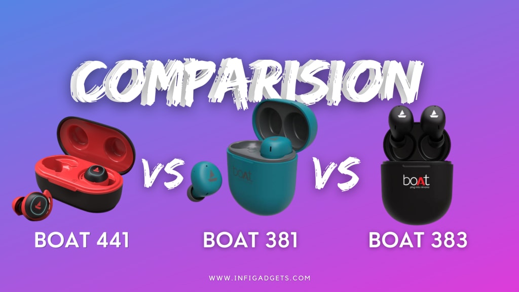 Boat Airdopes 441 vs 381 vs 383 01