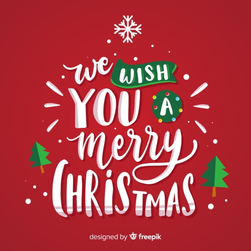 We Wish You A Merry Christmas Background Vector Image