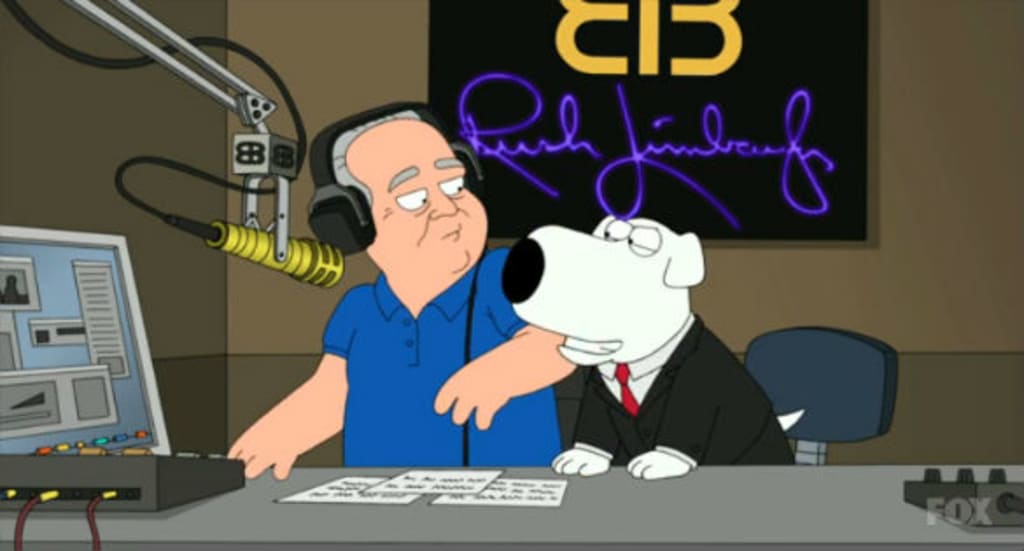 When Rush cartooned his way to Family Guy Rush Limbaugh (1951-2021) | The  Swamp