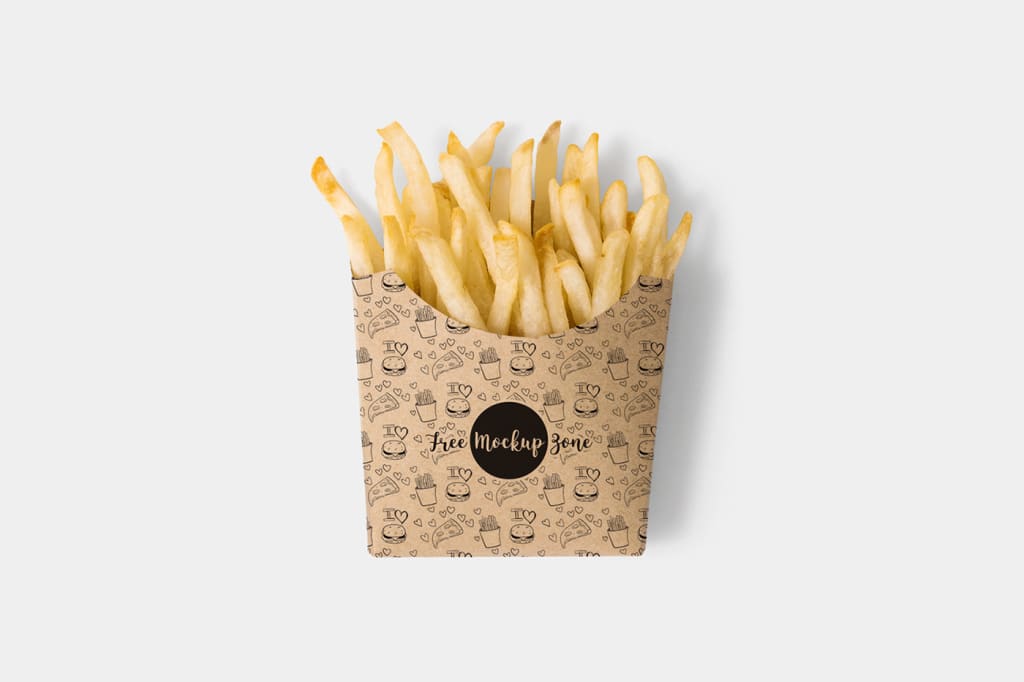 Paper French Fries Box - Medium size - Free Download Images High Quality  PNG, JPG