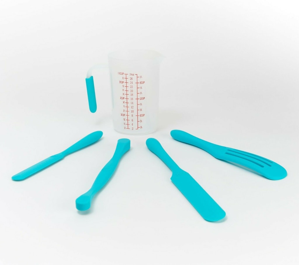 Mad Hungry 5-Pc Silicone Spurtle Set With Spurtle Rest on QVC 