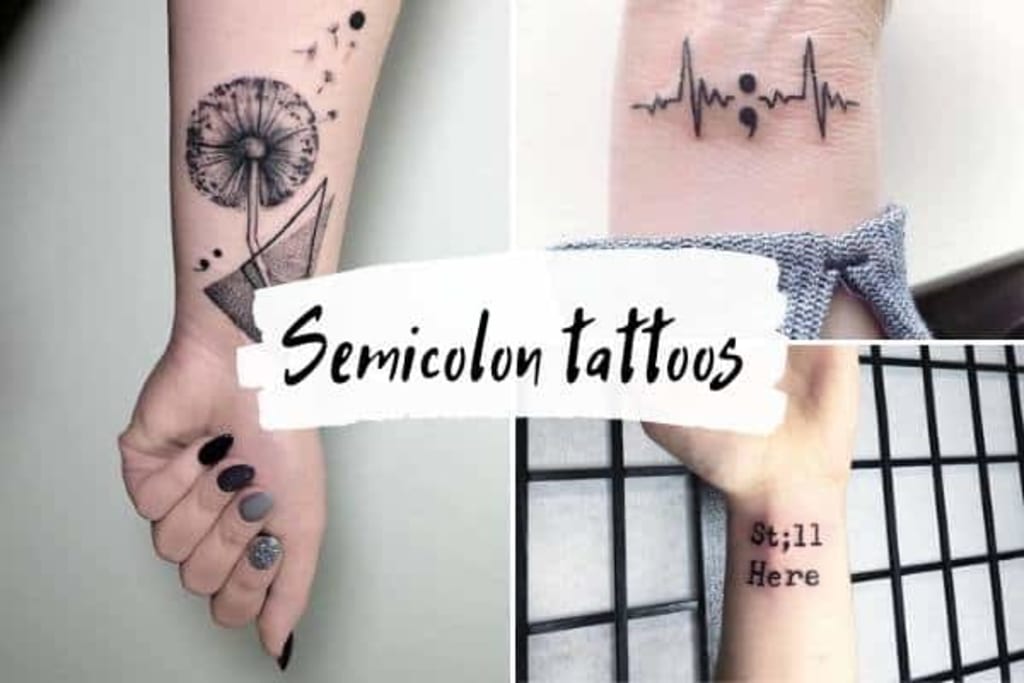 37 Unique Semicolon Tattoo Ideas and Placement